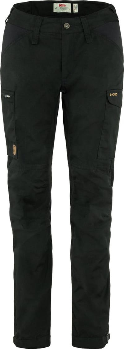 Fjallraven Kaipak Trousers Curved Women - Outdoorbroek - Dames - Zwart - Maat 36