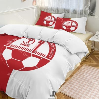 3D Print Hapoel Beer Sheva Beddengoed Set Twin Queen King Full Size Dekbedovertrek Kussensloop Bed jongens meisjes Volwassene Huishoudtextiel EU Single 90x200cm