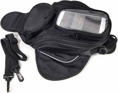 Motorfiets Tanktas - Magnetische tas - Navigatie Onderweg - Waterdicht Touchscreen - 32x18x13 cm - Zwart