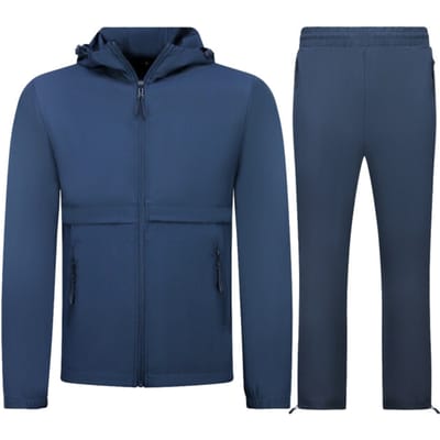 Trainingspak Heren Dunne Zomerset - Dunne Tech Suit Heren - Huispak Heren -1050 - Blauw