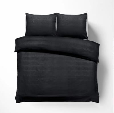 Husch Dekbedovertrek - Embossed Croco - 240x200/220 - Zwart