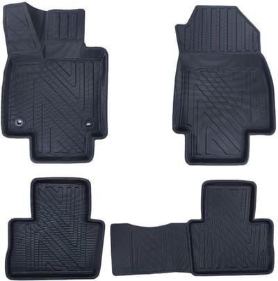 Rubbermatten Toyota RAV4 (ook hybrid) 2019-heden (complete set) - Premium carbonlook