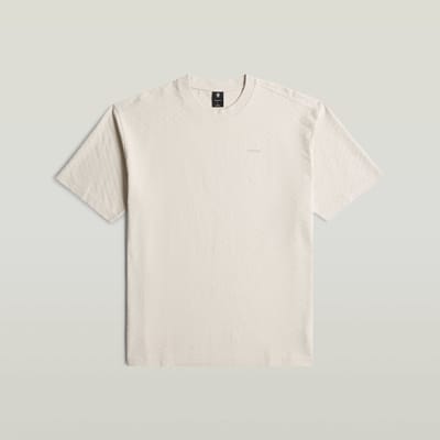 G-Star Raw Structured Relaxed Base R T Polo's & T-shirts Heren - Polo shirt - Beige - Maat L