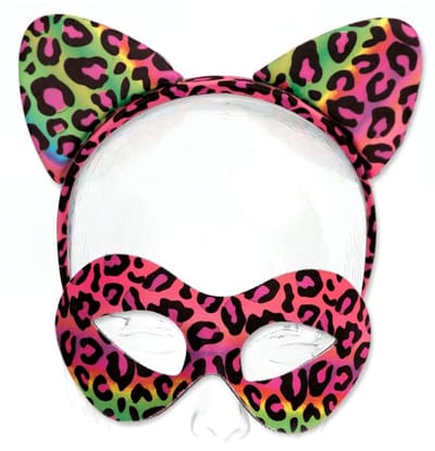 Luipaard / Katten set regenboog - Regenboog - panter print