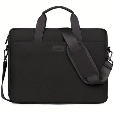 Laptoptas 15,6 inch - Laptop tas Schoudertas dames en heren - Laptop Sleeve - Laptop Case - Laptop Cover - Laptophoes - Laptop tas - Zwart