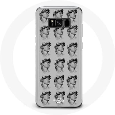 Coque pour Samsung Galaxy S8 plus Statue fond gris
