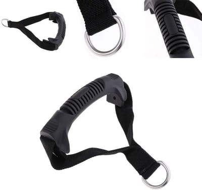 Fitness Handvatten - Trainingsgrepen - Kracht Training - Duurzaam PVC - 14cm Lengte - Zwart