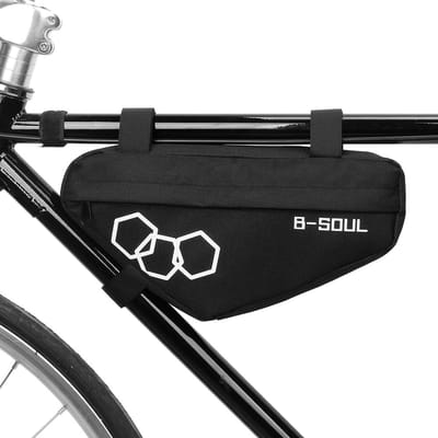 Fiets Driehoekstas Fiets Voorframe Buistas Frametas MTB Fietsen Gereedschap Accessoires Opbergtas zwart