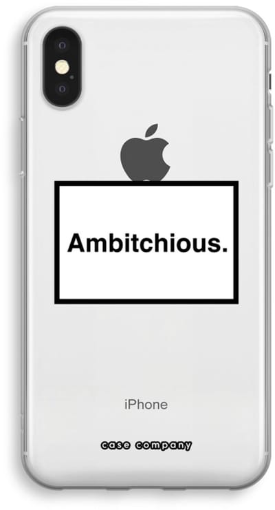Case Company® - Hoesje geschikt voor iPhone XS hoesje - Ambitchious - Soft Cover Telefoonhoesje - Bescherming aan alle Kanten en Schermrand