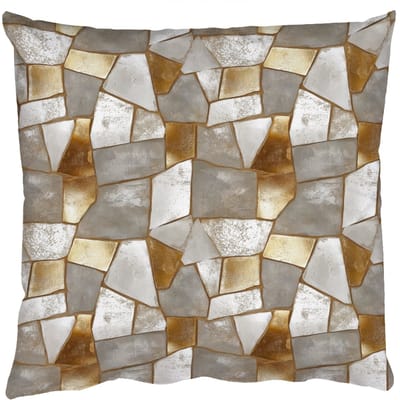 Sierkussens - Kussentjes Woonkamer - 50x50 cm - Mozaïek - Marmer - Goud