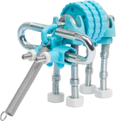 The Offbits Bouwpakket Animal Kit Elephantbit 22-delig Blauw
