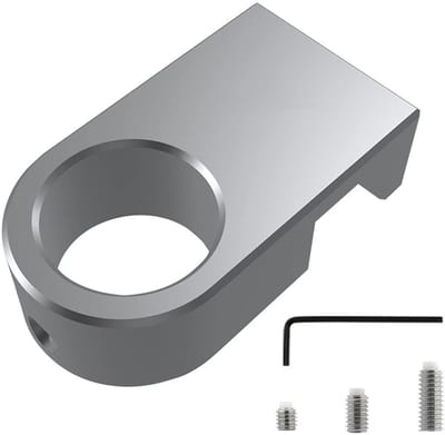 Dailygoods- Buisbevestiging Aluminiumlegering - Aquarium Houder - Anti-overloopontwerp - Duurzaam - Compact - Zilver 36mm x 20mm x 11mm - Aquariumhouder