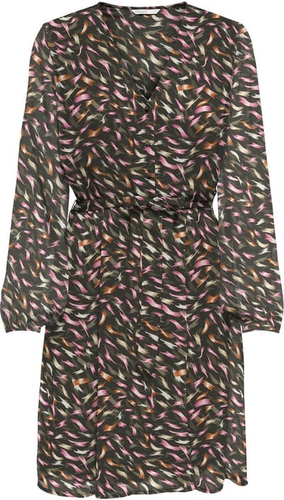 ONLY ONLSLOANE L/S SHORT DRESS CS PTM Dames Jurk - Maat M