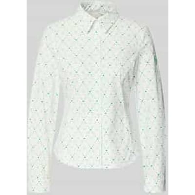 Slim fit blouse in all-over look