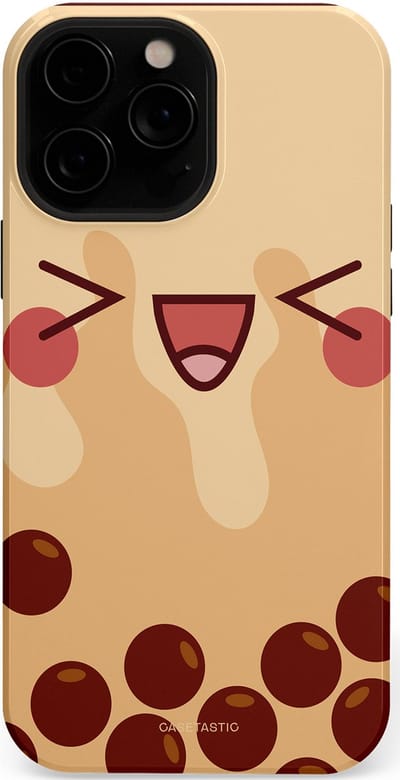 Casetastic Hoesje Geschikt voor Apple iPhone 13 Pro Magsafe - Stijlvolle Beschermende Duo-layer Case - Smeltende caramel bolletjes