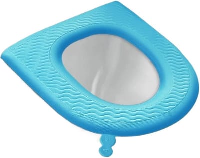 Toiletstoelhoezen - Toiletbril bescherming - Hygiënisch reizen - Zacht en comfortabel - Universeel passend - Donkerblauw