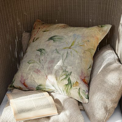 LOBERON Kussenhoes Florevin groen/roze