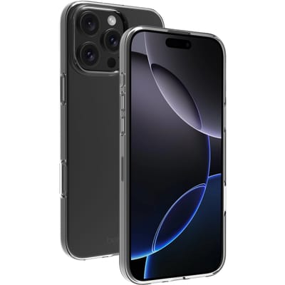 BeHello iPhone 16 Pro Max Hoesje - Thin Gel Case - Flexibel iPhone 16 Pro Max Hoesje van Ecologisch Plastic - Transparant