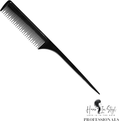Haar in Stijl® Toupeerkam 8612 - Carbon - Antistatisch - Handvat - Zwart