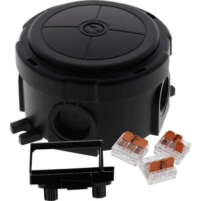 Wiska COMBI 304 / 3-221-413 BK Aftakkast (l x b x h) 100 x 89 x 57 mm Zwart IP66/IP67 5 stuk(s)