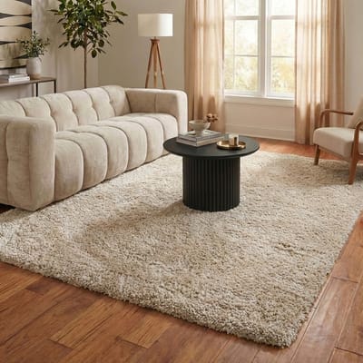 NATURL. Shaggy vloerkleed - Blaze Beige - 80x150cm