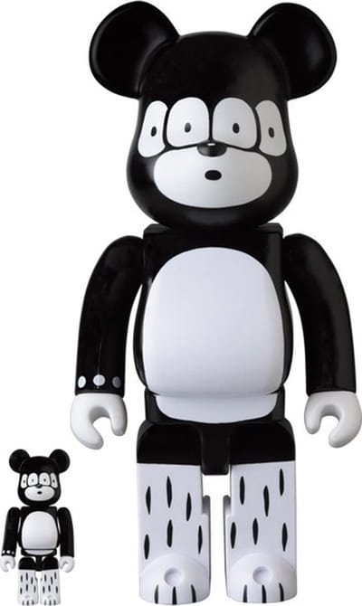 400% & 100% Bearbrick set - Matthew By Bridge Ship House by Medicom Toys
