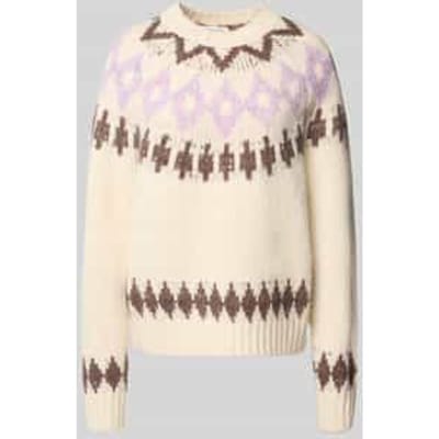 Loose fit gebreide pullover met wol