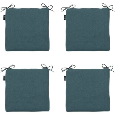 Madison - Zitkussen Sea blue canvas eco+ - Ca. 40x40 cm - Set van 4