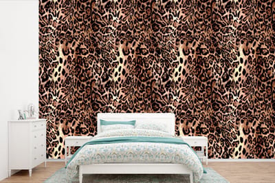 Behang - Fotobehang Dierenprint - Luipaard - Design - Luxe - Breedte 360 cm x hoogte 240 cm