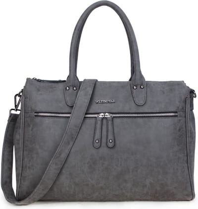 Wimona Fabiana 2021 Schoudertas/ Laptoptas - 15,6 inch - Grijs