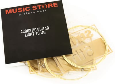 MUSIC STORE Acoustic Guitar Strings 10-46 - Akoestische gitaarsnaren