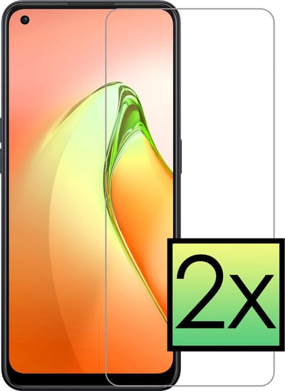 Screenprotector - 2 Stuks - Geschikt voor OPPO Reno 8 - Extra Sterk - Beschermglas - Gehard Glas - Tempered Glass - Screen Protector - Bescherm Cover