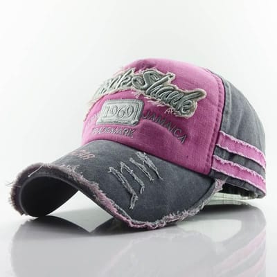 Vintage 1969 Geborduurde Baseballpet, Watergewassen Pet voor het Hele Gezicht, Zonnehoed met Geslepen Rand, Nieuwe Baseballpet voor Heren en Dames Adjustable pink