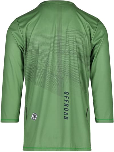 BIORACER Off-Road - Fietsshirt Tussenseizoen - Heren - Groen - Driekwart Mouw - Ademend & Duurzaam - Maat S