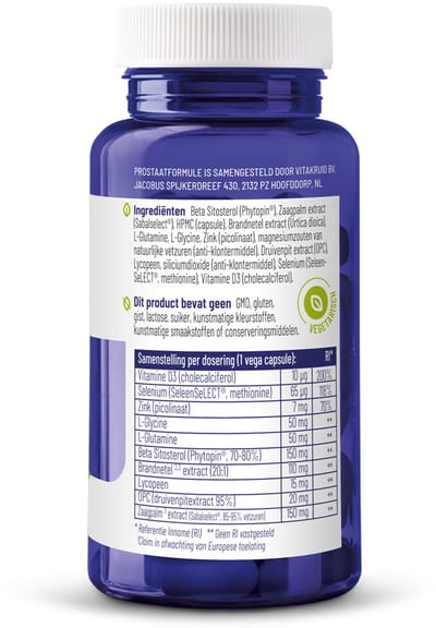Vitakruid Prostaatformule - 2 x 60 vegacapsules - Voordeelverpakking