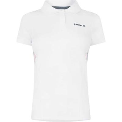 Head Poloshirt met clublogo voor dames (Wit)
