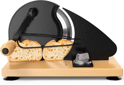 Handmatige Broodsnijmachine - Brood Snijder - Perfecte Plakjes Snijden - Verstelbare Dikte - 0-2.1 cm - Houtkleur
