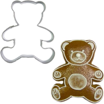 BrandNewCake Uitsteekvorm Teddybeer RVS 6cm