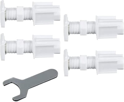 Roller Shutter Brackets - Montageonderdelen - Verticale Montage - Duurzaam Polycarbonaat - 93 x 24 x 23 cm - Meerkleurig