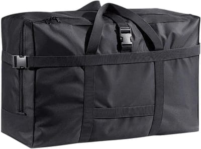 Opvouwbare Duffeltas - Reistas Weekendtas - Ruimtebesparend Opbergen - Waterdichte Oxford Stof - XL Formaat - Zwart
