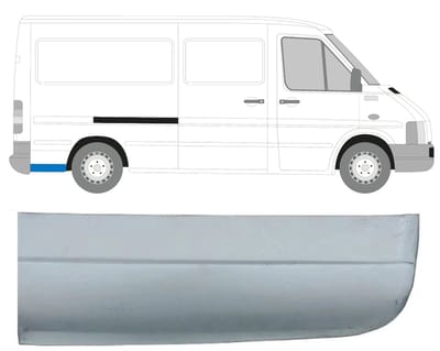 Reparatiepaneel achterspatbord voor Volkswagen LT 1996-2005 / Rechts