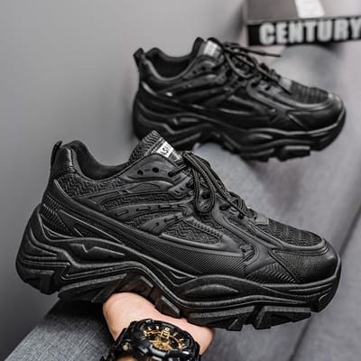 Nieuwe Zomer Herenschoenen voor Heren Koreaanse Stijl Trendy Veelzijdig Dikke Zool Tiener Sport en Casual Papa Schoenen voor Heren 39 gray