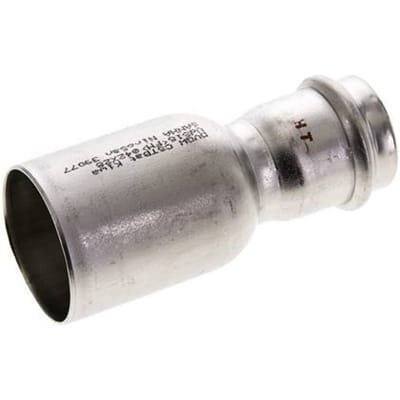 Perskoppeling - 28mm Persmof & 42mm Buiseinde - RVS