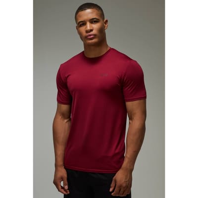 Heren Actief Performance Regular Fit T-shirt | Berry | Size XS