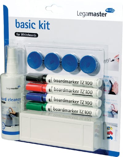 Legamaster basic kit voor whiteboards, op blister 10 stuks