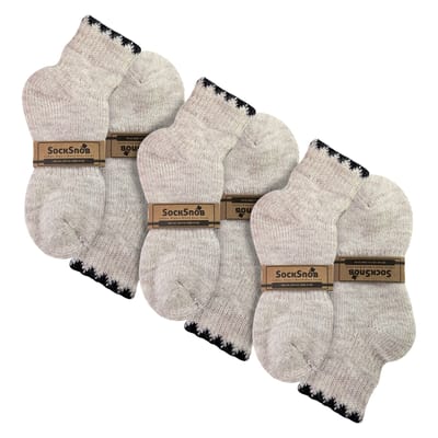 3 Paar Dames Korte Alpaca Wol Vochtregulerende Sokken