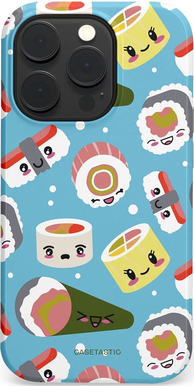 Casetastic Hoesje Geschikt voor Apple iPhone 14 Pro Magsafe - Stijlvolle Beschermende Duo-layer Case - Sushi mania