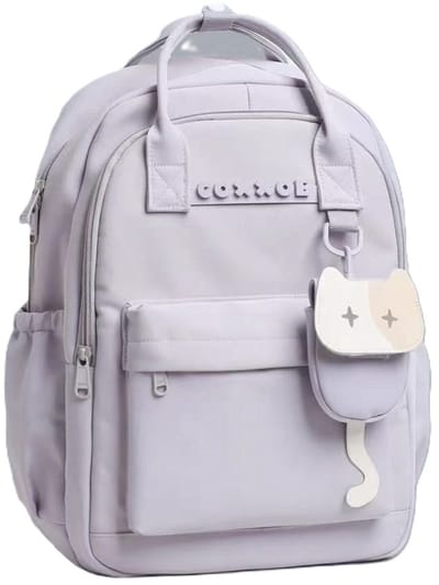TK-S Rugzak, Lichtpaars en Ruim, 27 Liter, 17,3 inch laptop, drankflesvak. (46x30x20cm)