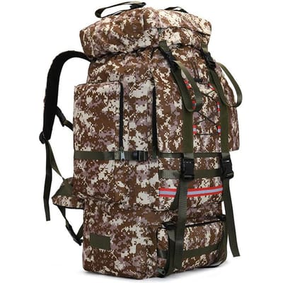 130L Extra grande capacité en plein air étanche voyage Camping sac à dos escalade sac randonnée bagages sac à dos marron