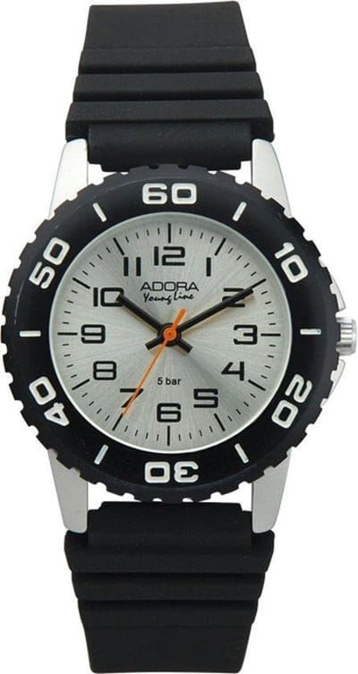 Adora kinderhorloge met rubber band AY4276 zwart